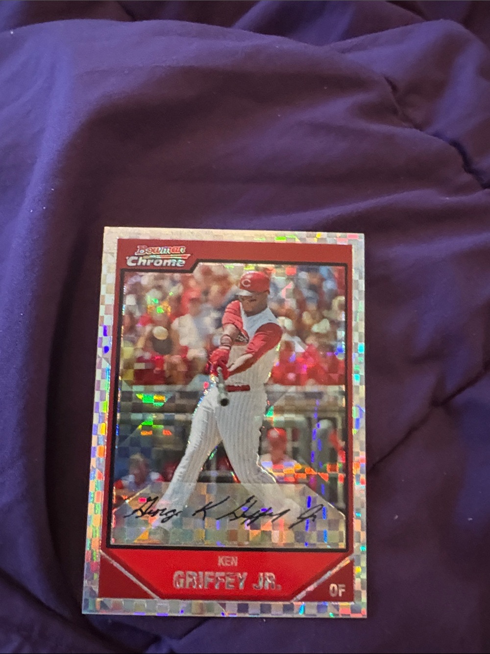 Ken Griffey  jr. bowman chrome x-tractor - Picture 5 of 6